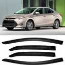 Window Rain Guards for 2014-2019 Toyota Corolla, Window Visor Guard Vent Wind Shade Deflector Rain Shield Protector Sun for 14-19 Corolla 2015 2016 2017 2018 14 15 16 17 18 19,Outside-Mount, 4PCS
