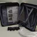 Lekesky 16 Inch Underseat Carry On Luggage Airline Approved, Small Hard Shell Suitcase with TSA Lock Spinner Wheels, Lightweight Personal Item Carry-On for Travel,  D-Beige