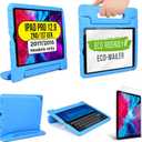 Official Cooper Dynamo Kids iPad Pro 12.9 Case for 1st/2nd Generation (2015/2017) | Unbreakable Protection, Magic Handle, Stand & Pencil Holder (NOT for 2018-2022 3rd-6th Gen) (Candy Blue)