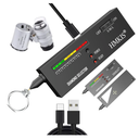 Diamond Tester Pen, Professional Jewelry Diamond Tester with 60X Jewelry Loupe Magnifier, Diamond Selector for Novice and Expert (Non-Rechargeable)