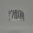 Tungsten Carbide Rotary Burr Set for Dremel, 10PCS Carbide Double Cut Carving Burr Bits with 1/8 Shank Rotary Tool Accessories for Woodworking, Engraving, Drilling, Steel Metal Working