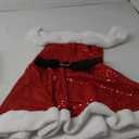 Avidlove Christmas Lingerie Off Shoulder Santa Lingerie for Women Sequin Babydoll Chemise, Medium