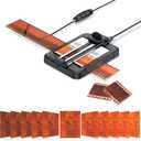 JJC Negative Slide Film Cutter for 35mm 120 Format Strip, 35mm Film Trimmer with 11-Level Brightness Adjustable LED Backlight Panel Support USB-C Charging and Graduated Mark for Clean Cutting