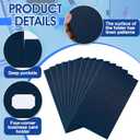 25 Pack 9" x 14.5" Presentation Folders Linen Legal Size Folder with 2 Pocket for Tax Season Preparers Project Brochures Reports(Navy Blue)