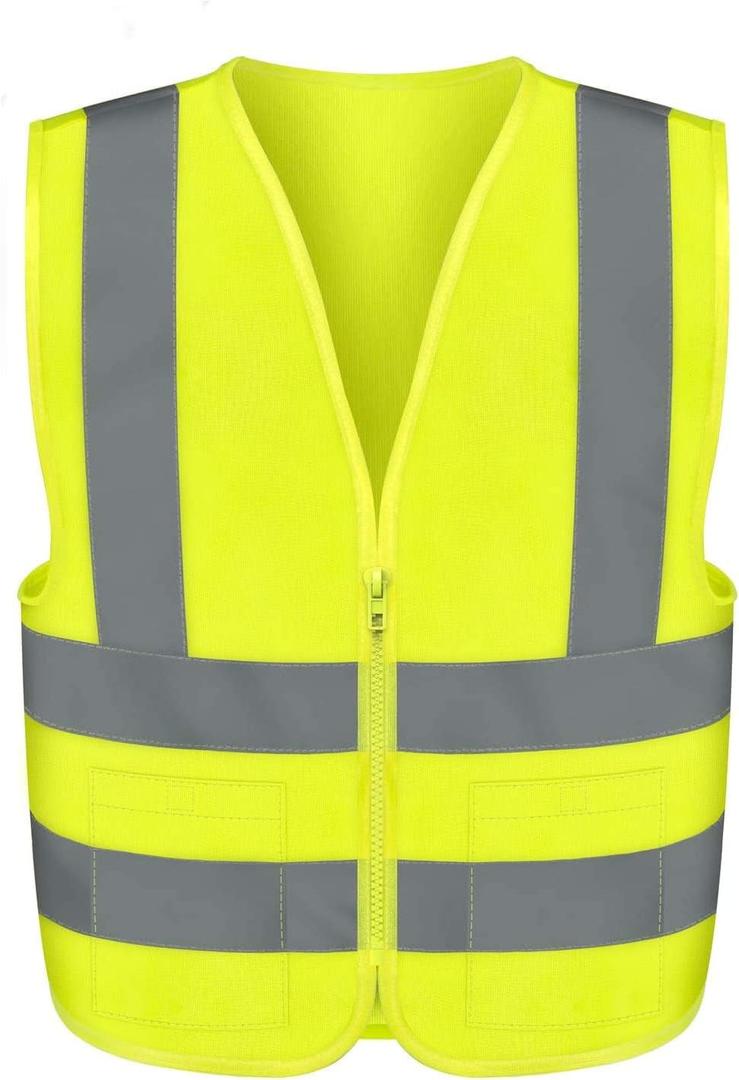 Neiko High Visibility Safety Vest ANSI Class 2, 2 Pockets (XX-Small, Yellow)