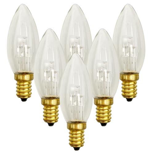 SUNSGNE 6Pack 3V C26 LED Replacement Light Bulbs, E12 Candelabra Base LED Christmas Light Bulbs for Battery Operated Window Candles Lamps