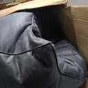 Big Joe Hug Bean Bag Chair, Basalt Blue, Vegan Suede, Kids and Teens, 3 feet