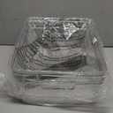 BINO | Plastic Storage Bins, Medium - 2 Pack | THE LUCID COLLECTION | Multi-Use Built-In Handles | BPA-Free | Clear Storage Containers | Fridge Organizer | Pantry & Home Organization