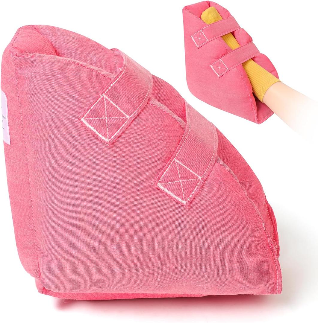 Heel Protector Relieves Pressure Sores for Bedridden,Post-Surgery Bed Rest | Adjustable Heel Boots & Protective Heel Cushions Pad Offer Secure Ankle Support,Stop Pressure Sore