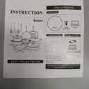 24 Pcs Pots and Pans Set Non Stick Ceramic Cookware Set,Healthy Non Toxic Kitchen Cookware Sets with Large Capacity,Induction Compatible,PFAS/PTFE/PFOA/PFOS Free,Cream White