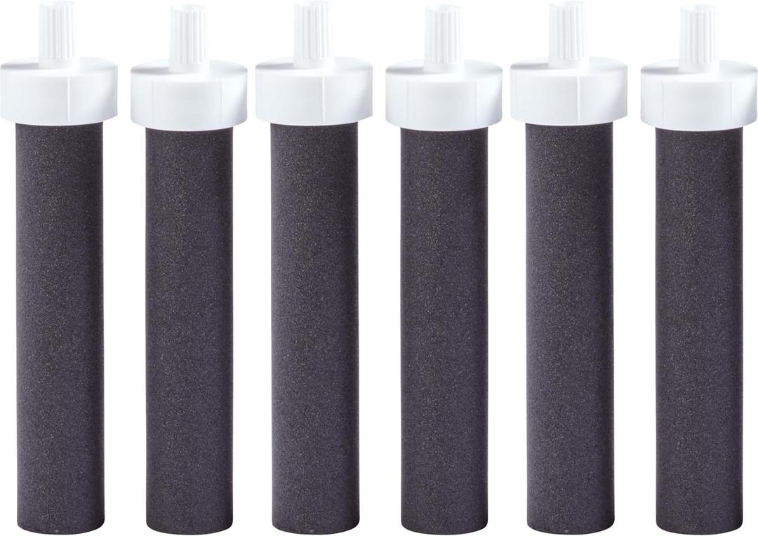 Brita Water Bottle Replacement Filters, BPA-Free, Replaces 1,800 Plastic Water Bottles a Year, Lasts Two Months or 40 Gallons, Includes 6 Filters