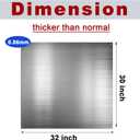Reversible Stainless Steel Backsplash Behind Stove Metal BackSplash Panel Stainless Steel Cooking Backsplash Wall Panel for Kitchen Cooking Panel Pre Drilled Holes Matching Screws (32 x 30 Inch), 31.9"L x 29.9"W