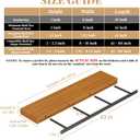 1pc Floating Shelf Bracket Heavy Duty,Decorative Floating Shelf Hardware Hidden Black Metal Fireplace Mantel Brackets (43"X6"X1.0" with Tool)