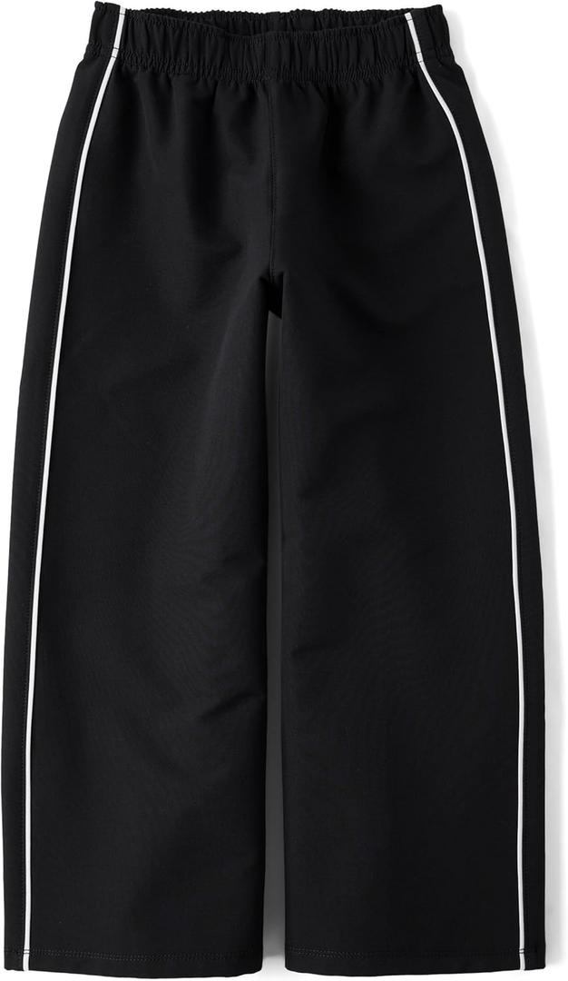 The Children's Place Girls' Cozy Wide Leg Active Track Pants, XXL