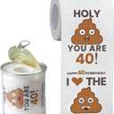 Can-shaped Packaging - 40th Birthday Gifts for Men Him Women Her Toilet Roll Paper - 40th Birthday Decorations, Party Supplies Favors - 40 Years Old Funny Gag Gift Ideas, Bday Present for Friends