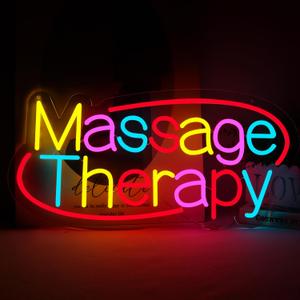 23.6"x11.6" Large Size Masage Noen SignsNeon Signs for Wall DecorLED Neon Lights for Massage Shop