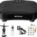 Vibration Plate Exercise Machine,Vibration Plate Platform for Lymphatic Drainage Whole Body Vibration Plate Machine Helps Weight Loss Shaping 330lbs 110V~240V (Black)