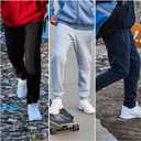 WHITE PEAK TRADING COMPANY Mens Joggers with Pockets, 3 Pack Fleece Casual Sweatpants for Men Athletic Pants with Drawstring (XL)