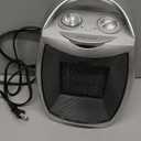 Ceramic Space Heater, Portable Indoor Heating Solution, With Overheat and Tip-Over Protection, Thermostat, Non-Oscillating, 1500W, 7.52"D x 6.34"W x 9.45"H, Silver