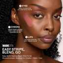 Nudestix Nudies Blush Stick 3-in-1 Cream Blush for Cheeks, Eyes & Lips with Built-In Brush | Soft Matte Finish for a Natural Flush