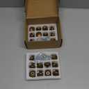 khtumeware 20 Pack Drawer Pulls Antique Cabinet Cup Pulls Kitchen Hardware Cabinet Handles Drawer Handles Knobs. (20 Pack, knob, Antique Brass) (Knob 1-1/4")