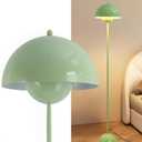 COSYLUX Modern Floor Lamp for Living Room, Industrial Tall Standing Lamp for Bedroom, Metal Shade Reflecting Light Reading Floor Lamp for Office, Nursery Room, Corner(Pastel Green)