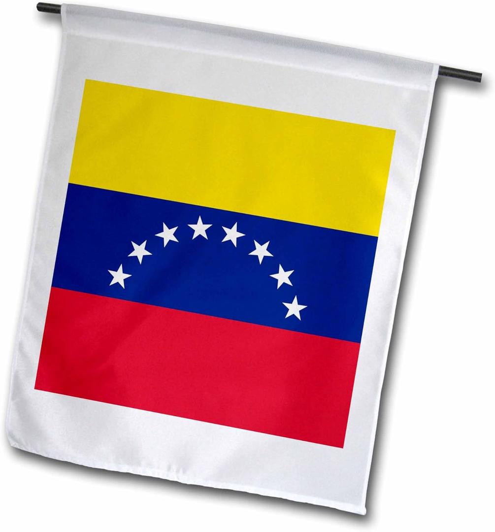 3dRose fl_159824_2 "Flag of Venezuela - Yellow, Blue, Red, White Stars - South America Garden Flag, 18 x 27