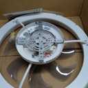 Ceiling Fans with Lights and Remote, 20'' Low Profile Flush Mount, 6 Wind Speeds, Modern Dimmable LED Ceiling Fan, Smart Ceiling Fan for Bedroom, Kids Room (White)