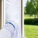 Portable Air Conditioner Window Seal KitFull Sealing AC Window Vent Seal Kit for Mobile Air Conditioner & Dryer,Length Adjustable,Waterproof & Easy to Install (10In x 36~62 Inch)