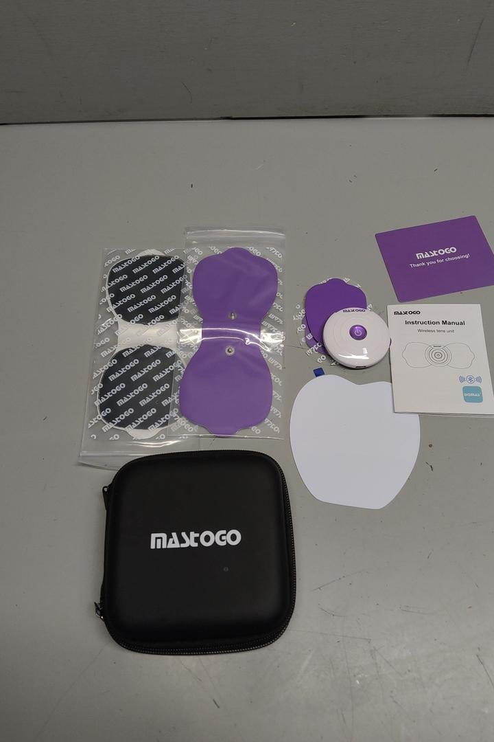 MASTOGO Wireless Back Pain Relief Massager TENS Unit - Bluetooth Electric APP Controlled EMS Muscle Stimulator Machine for Back Shoulder Leg Neck Pain Relief