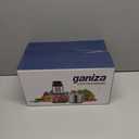 Ganiza Food Processor, 2-Speed Food Chopper Meat Grinder with 8 Cup Stainless Steel & 8 Cup Glass Bowls, Upgraded Button & Smart Overheat Protection Light - Includes Clean Brush, 2 Sets of Blades (Silver)