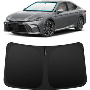 INSAUTO Custom Fit Windshield Sun Shade Accessories for Toyota Camry 2025 2026 (LE/XLE/SE/XSE/Hybrid), Foldable Front Window Sunshade, UV & Heat Reflector, Keeps Interior Cool, Includes Storage Bag