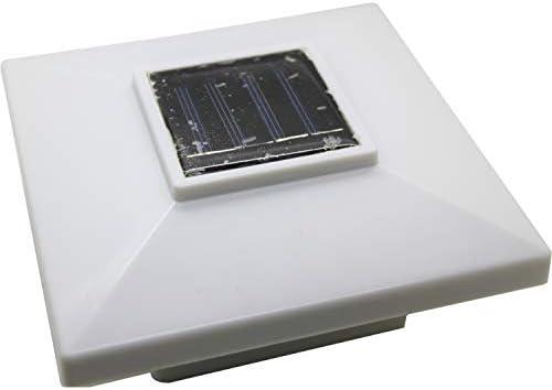 Solar Post Cap Deck Light 4x4 White Low Profile 4 SMD LEDs (2 Pack) PL251