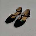 MAIERNISI JESSI Women's T-Strap Low Chunky Heel Mary Jane Pumps Cut Out Wedding Dress Shoes 41