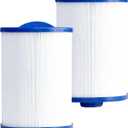 SPA Filter Replacement 50 Sq.Ft (2 Pack) Hot Tub Filter 50 Sq.Ft. Screw in 1 1/2 SAE Thread for 6CH-940, FC-0359, 817-0050,25252,378902,03FIL1400,PWW50P3