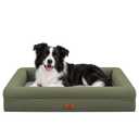 Yiruka Jumbo Waterproof Dog Bed for Extra Large Size Dogs with Bolster