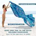 Famstar Beach Blanket Sandproof Waterproof 78''81''1-5 Adults Oversized,Compact Lightweight Durable Beach Mat for Travel Camping Hiking Picnic Blanket
