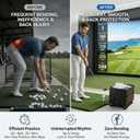 Range Reload Golf Ball Dispenser, Automatic Golf Ball Tee Up Machine for Driving Range, Golf Ball Launcher with 5 Rubber Tees - 60 Balls Capacity, Golf Training Equipment & Golf Simulator Accessories, Adjustable