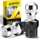 AUXITO 7440 7443 LED Bulb Red for Tail Lights Brake Lights, Super Bright T20 W21W 7441 7444 LED Replacement for Stop Tail Brake Signal Parking Reverse Backup Lights, Pack of 2