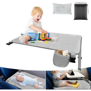 Toddler Airplane Bed, Airplane Seat Extender for Kids with Inflatable Pillow for Better Support, Baby Airplane Travel Essentials for Comfort Sleep Flyaway Kids Bed for Toddlers 0-3 Years
