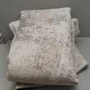 UERMEI 10x12 Area Rug Living Room Rugs - Washable Neutral Modern Abstract Soft Thin Large Rug Indoor Floor No Slip Rug Carpet for Bedroom Under Dining Table Home Office Decor - Brown Grey