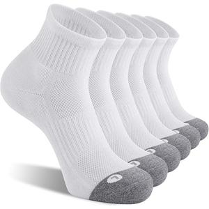 FITRELL 6 Pack Men's Athletic Ankle Socks Cushioned Sports Running Socks 9-12 L