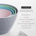 BINO | Mixing Bowl Set with Lids | Versatile Plastic Bowls for Kitchen Mixing, Serving, and Storage - 4-Piece Mixing Bowl Set in Various Sizes | Space-Saving Nesting Design | Dishwasher Safe