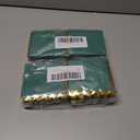 2 x LIYH 200Pack Green Cocktail Napkins 2-Ply Wedding Party Napkins Disposable for Birthday Bridal Baby Shower Anniversary Reception Event Folded 5In x 5In (Dark Green with Gold)