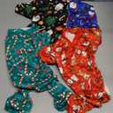 4-Piece Santa Puppy Pajamas - Christmas & Holiday Set (Santa Patterns, Medium)