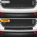 Rear Bumper Protector Compatible with Jeep 2017-2025 2026 Compass Accessories Matte Black ABS Material Trunk Door Entry Bumper Guards