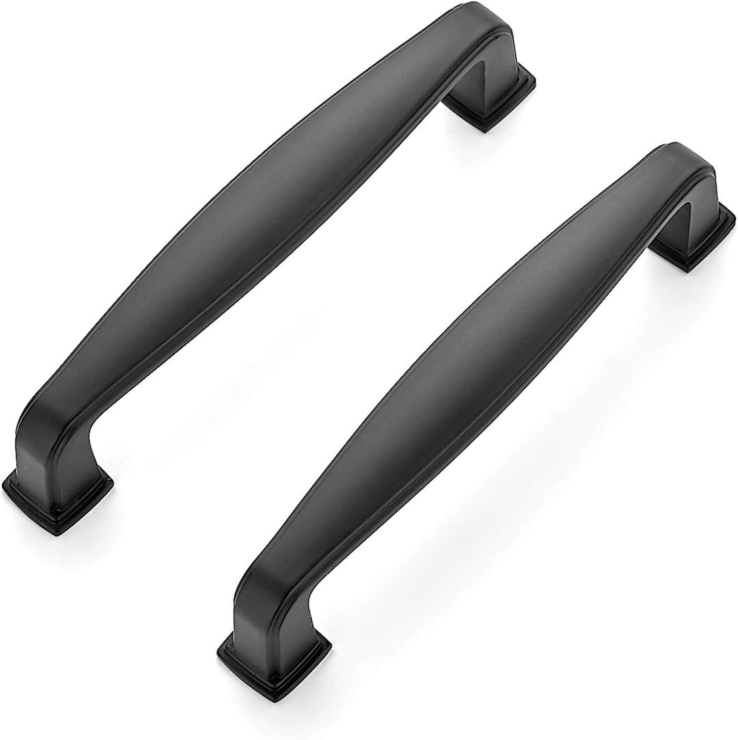 Ravinte 30 Pack Solid 3-3/4 Inch Cabinet Handles - Matte Black Pulls for Kitchen Drawers and Cabinets - Hardware for Cupboards