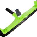 Sepetrel 20" Pool Vacuum Brush Head for Cleaning Pool Walls,Heavy Duty Inground/Above Ground Swimming Pool Scrub Brushes with Curved Ends