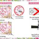 Feliz Dia De Las Madres Backdrop Happy Mother's Day Pink Tulip Photo Background Flowers Heart Pink White Stripe Spanish Feliz Dia Mama Girl Woman Birthday Party Decor Banner Photo Props (8x6FT)