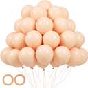 105pcs Pastel Orange Balloons 12inch Party Latex Balloons for Boys Girls Birthday Baby Shower Gender Reveal Wedding Sunflower Party Decorations